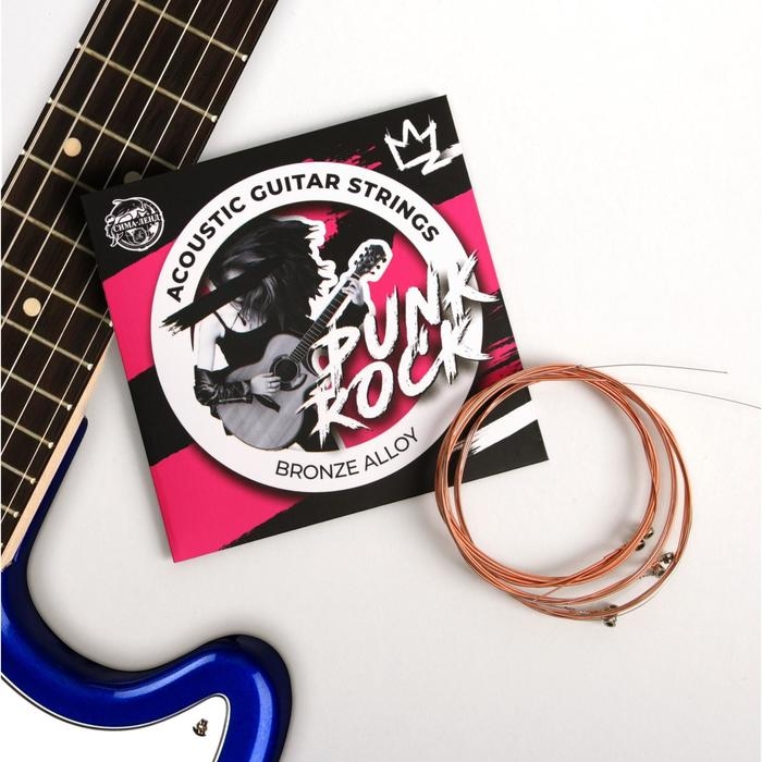 Струны для акустической гитары Струны для акустической гитары "Punk rock", 6 шт