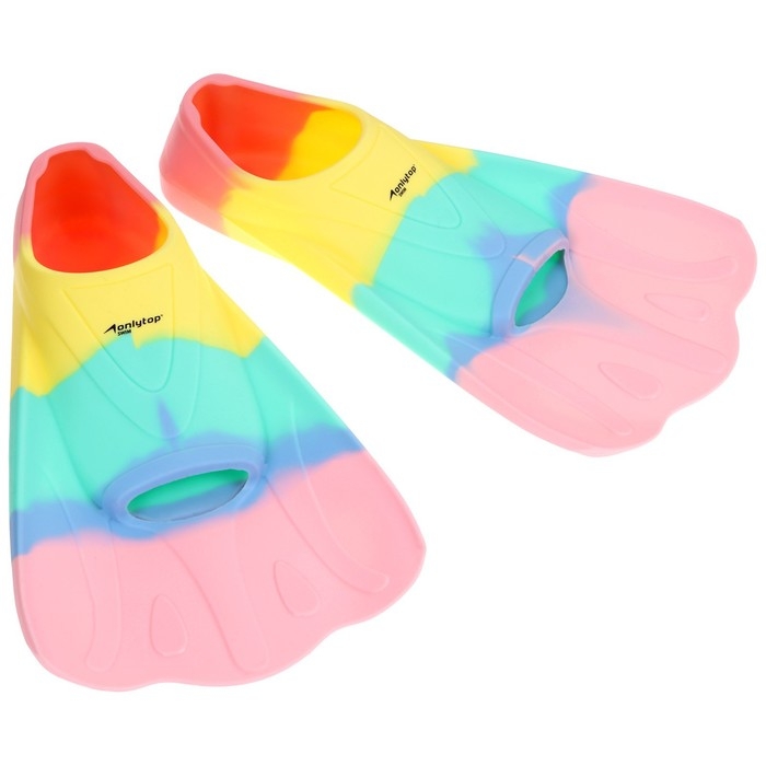 Ласты для плавания ONLYTOP, р. 30-35, цвет радужный Ласты для плавания ONLYTOP, р. 30-35, цвет радужный