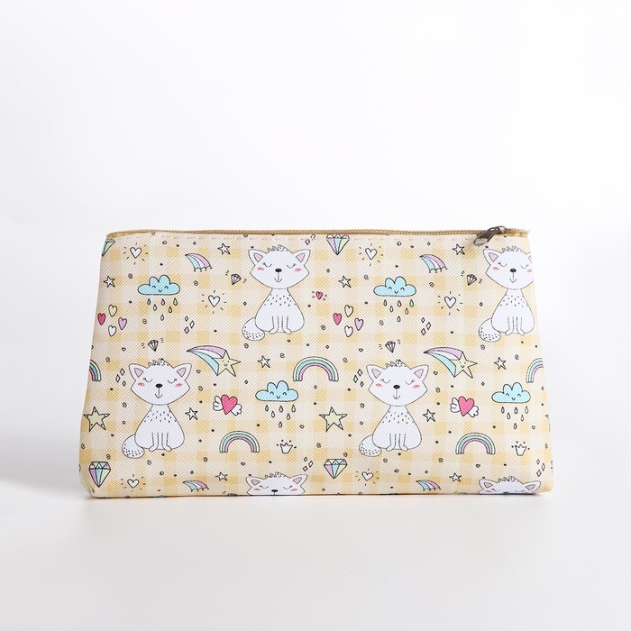 Косметичка на молнии, цвет жёлтый Косметичка на молнии, цвет жёлтый