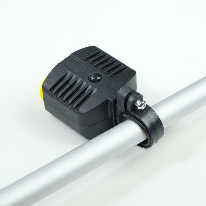 Фонарь велосипедный передний, водонепроницаемый, 2 диода, 1 режим,  3ААА