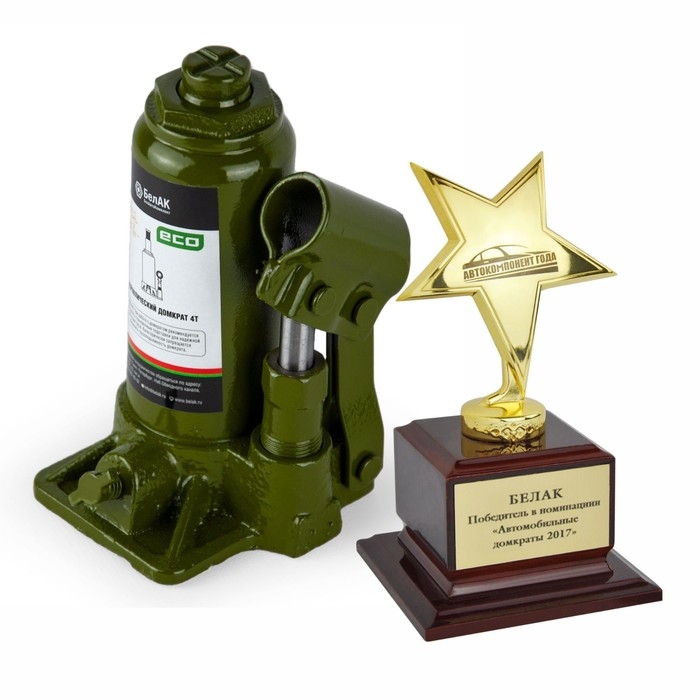 Домкрат гидравлический  Домкрат гидравлический "БелАК" ECO БАК.70013, подъем/подхват 308/158 мм, 4 т