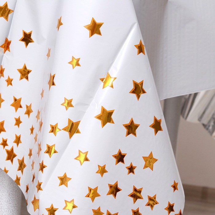 Скатерть «Звёзды» 137×183 см, цвет золото Скатерть «Звёзды» 137×183 см, цвет золото