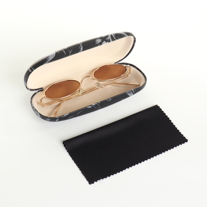 Футляр для очков на хлопушке, длина 16 см, цвет чёрный Футляр для очков на хлопушке, длина 16 см, цвет чёрный