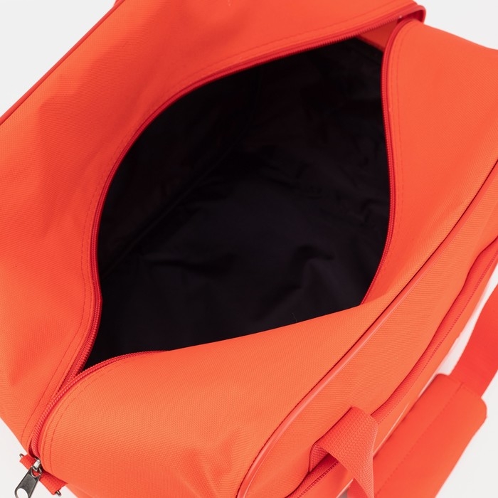 Сумка дорожная на молнии, 2 наружных кармана, длинный ремень, цвет красный Сумка дорожная на молнии, 2 наружных кармана, длинный ремень, цвет красный