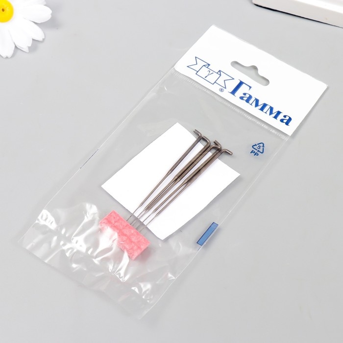 Иглы для валяния (фелтинга) Gamma № 50 (набор 5 шт) Иглы для валяния (фелтинга) Gamma № 50 (набор 5 шт)