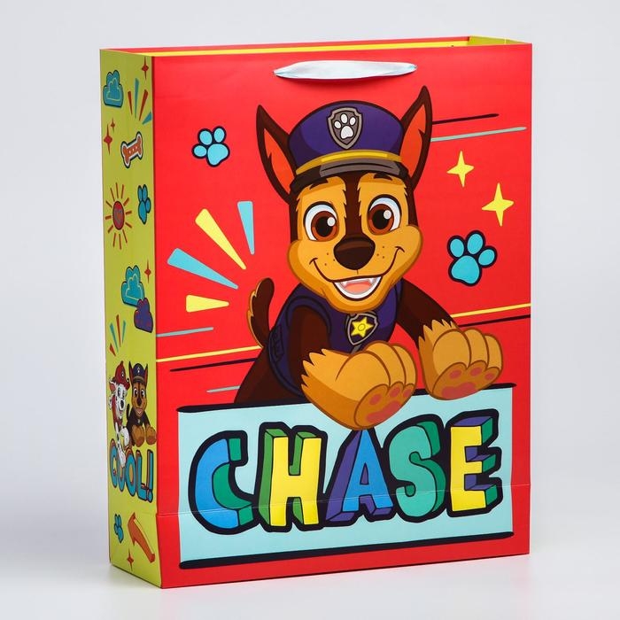 Пакет подарочный, 31х40х11 см, упаковка, Щенячий патруль