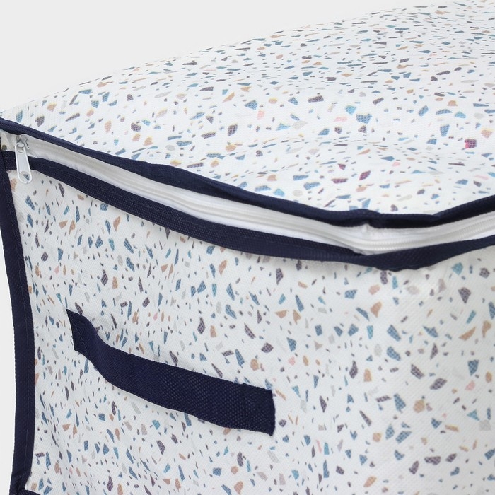 Кофр для хранения вещей Доляна «Мармелад» с ПВХ-окном, 45×30×20 см, цвет белый Кофр для хранения вещей Доляна «Мармелад» с ПВХ-окном, 45×30×20 см, цвет белый