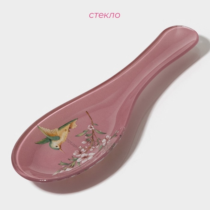 Подставка под ложку Доляна «Колибри», 23,5×8,3×1,5 см Подставка под ложку Доляна «Колибри», 23,5×8,3×1,5 см