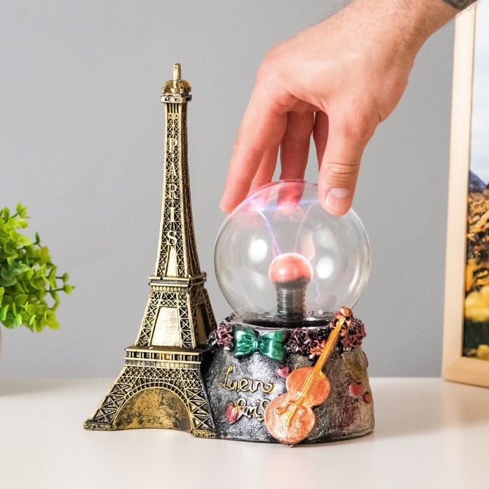 Плазменный шар Плазменный шар "Эйфелева башня", 24 см RISALUX