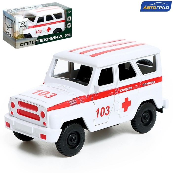 Машина инерционная УАЗ Hunter «Скорая помощь» Машина инерционная УАЗ Hunter «Скорая помощь»