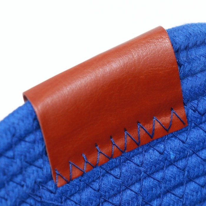 Экологичный лежак для животных (хлобчатобумажный),  35 х 35 х 12 см, вес до 5 кг, синий Экологичный лежак для животных (хлобчатобумажный),  35 х 35 х 12 см, вес до 5 кг, синий