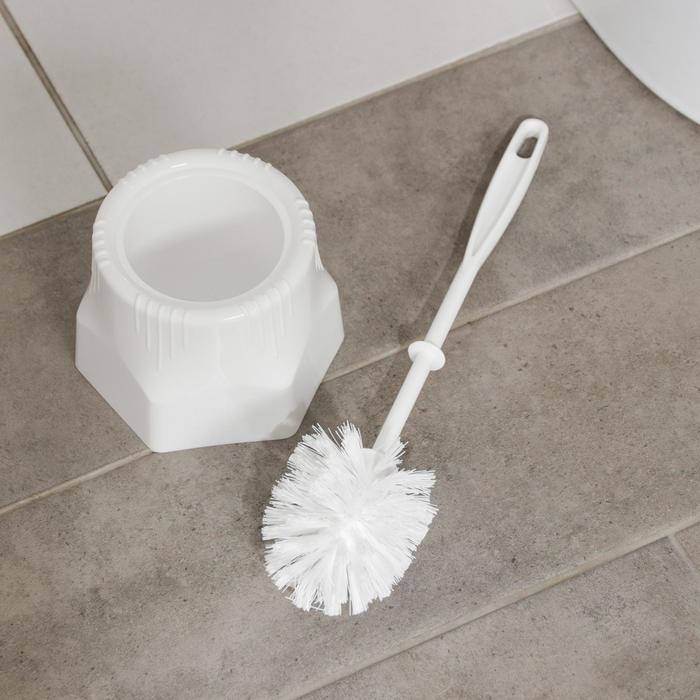 Ёршик для унитаза с подставкой «Лотос», 13,5×13,5×34,5 см, цвет МИКС Ёршик для унитаза с подставкой «Лотос», 13,5×13,5×34,5 см, цвет МИКС