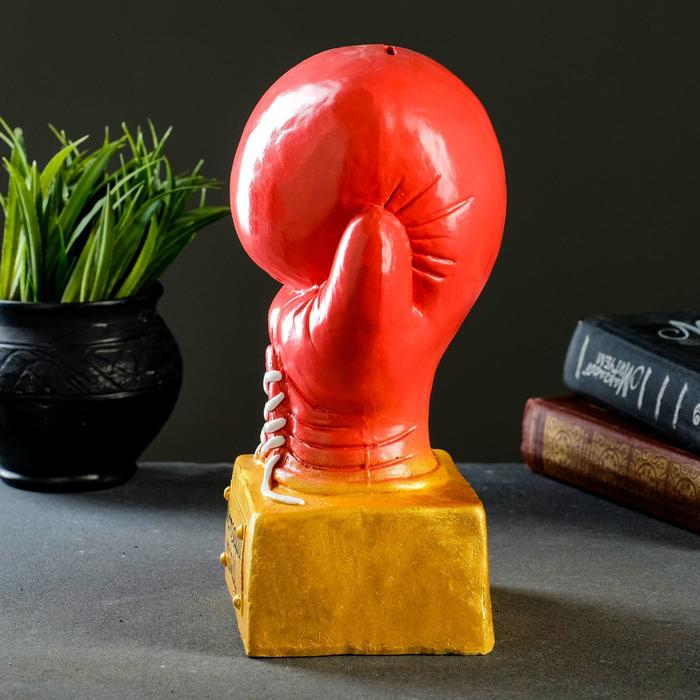 Копилка Копилка "Боксерская перчатка" красное золото, 15х12х24см