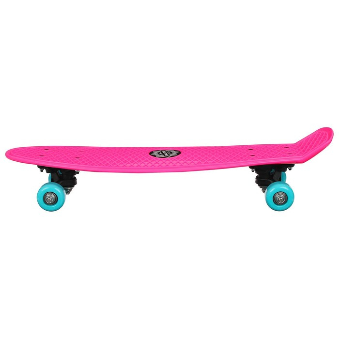 Пенниборд ONLITOP, 56х15 см, колёса PVC 50 мм, пластиковая рама, цвет розовый Пенниборд ONLITOP, 56х15 см, колёса PVC 50 мм, пластиковая рама, цвет розовый
