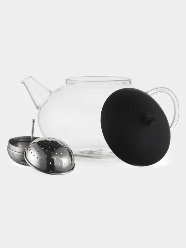 Чайник заварочный Magistro &laquo;Дроппер&raquo;, 1 л, 22&times;14 см, с металлическим ситом, стекло, прозрачный