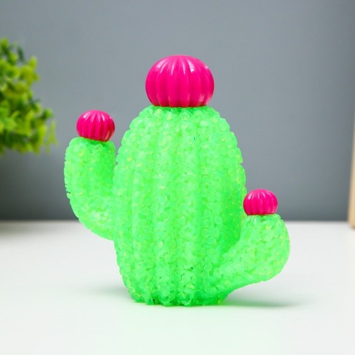 Ночник Ночник "Кактус" LED 1Вт от батареек LR44 МИКС 13х5х13см RISALUX