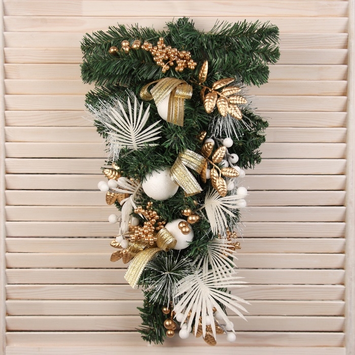 Ёлка декор настенная Ёлка декор настенная "Ветка ажурная" 60х34 см