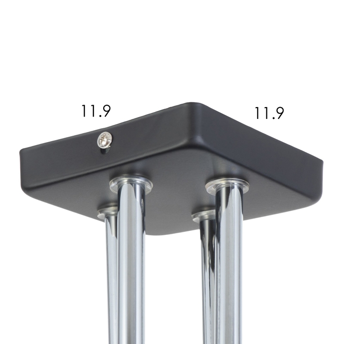 Люстра Люстра "Куб" 4х60Вт Е27 Чёрный 38,5х38,5х27см