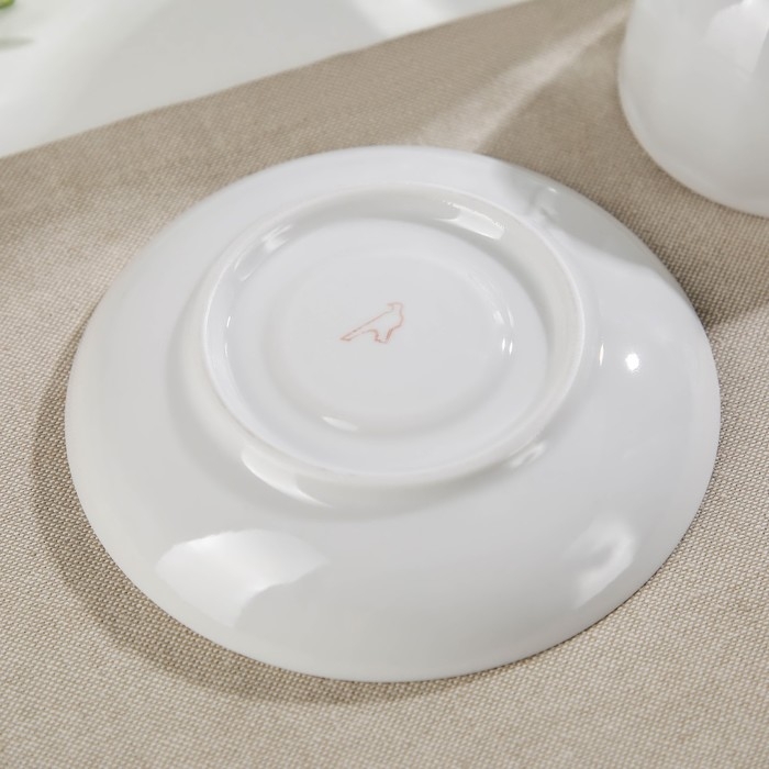 Чайная пара фарфоровая «Оливки», 275 мл, чашка d=9,2 см, блюдце d=15,1 см, рисунок МИКС Чайная пара фарфоровая «Оливки», 275 мл, чашка d=9,2 см, блюдце d=15,1 см, рисунок МИКС