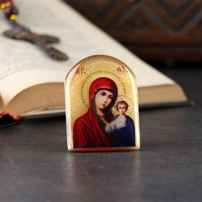 Икона  Икона "Богоматерь Казанская", селенит