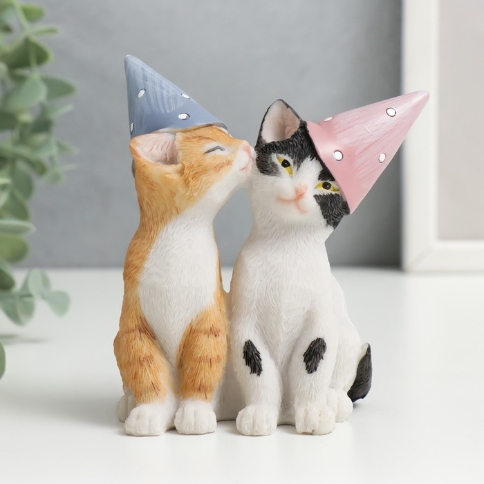 Сувенир полистоун Сувенир полистоун "Котята в колпаках" 10х5,5х9 см