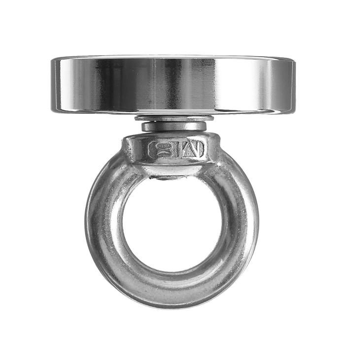 Магнит неодимовый Cartage с петлёй для авто, d 48 мм, сцепление 35 кг Магнит неодимовый Cartage с петлёй для авто, d 48 мм, сцепление 35 кг