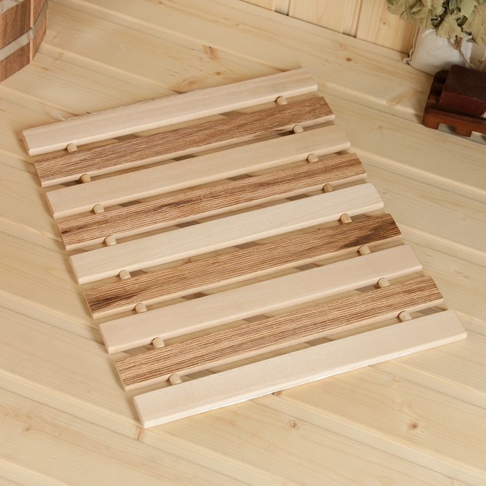 Коврик- сидушка из липы, ТЕРМО, 41х35х1 см Коврик- сидушка из липы, ТЕРМО, 41х35х1 см