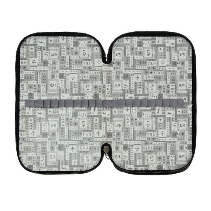 Пенал 3 секции, 125 х 205 х 55 мм, Calligrata 8П26/3 Пенал 3 секции, 125 х 205 х 55 мм, Calligrata 8П26/3 "Хоккеисты" (с эффектом металлика) ,ламинированный картон