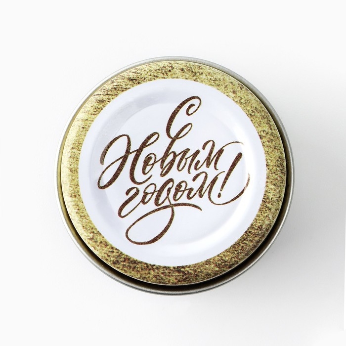 Свеча новогодняя в железной банке «Новый год: Золотая«Новый год: аромат ваниль, 4.8 см Свеча новогодняя в железной банке «Новый год: Золотая«Новый год: аромат ваниль, 4.8 см