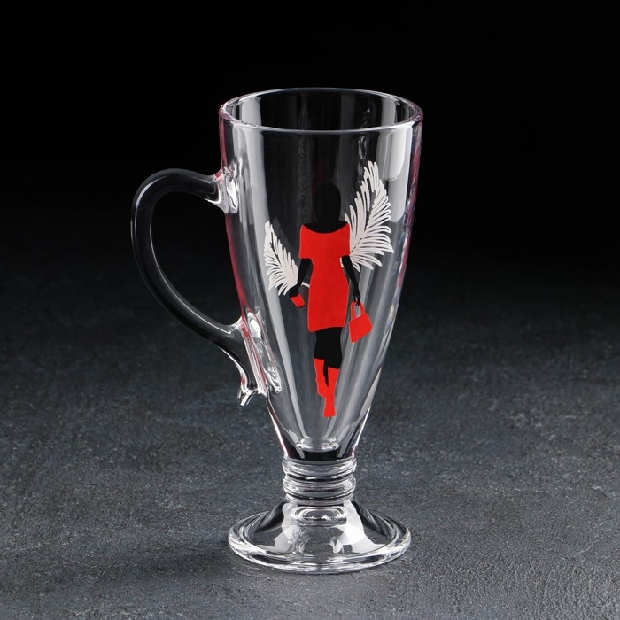 Кружка стеклянная «Мисс», для чая/кофе, 250 мл, МИКС Кружка стеклянная «Мисс», для чая/кофе, 250 мл, МИКС