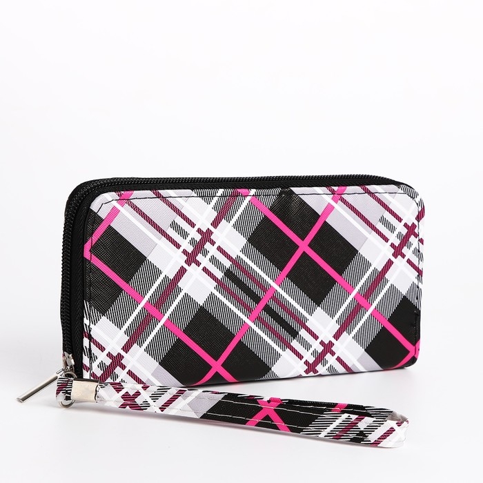 Кошелёк женский на молнии, цвет чёрный Кошелёк женский на молнии, цвет чёрный