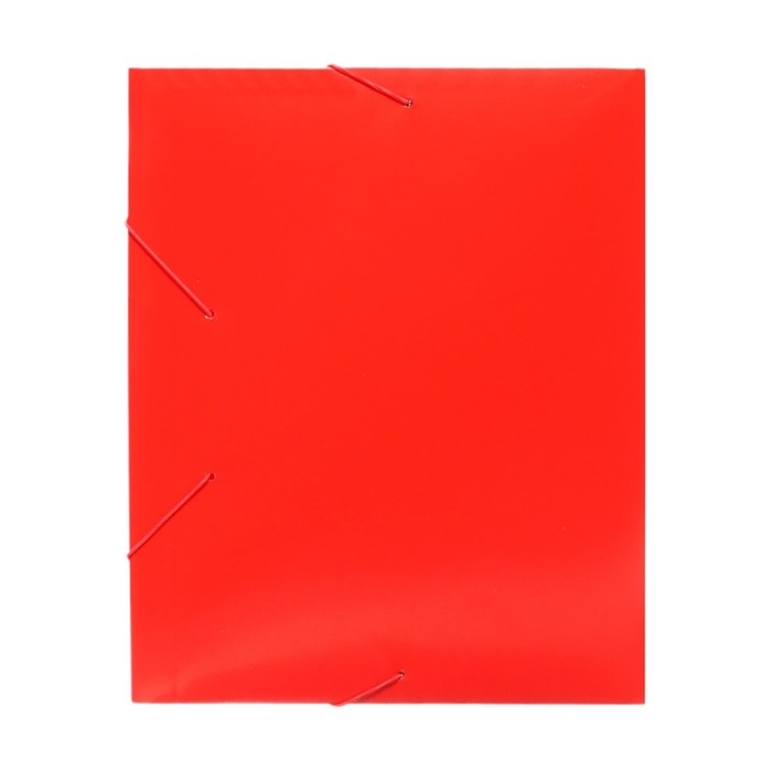 Папка-короб на резинке А4, 500мкм, Calligrata, корешок 25 мм, до 230 листов, тиснение  Папка-короб на резинке А4, 500мкм, Calligrata, корешок 25 мм, до 230 листов, тиснение "песок", красная