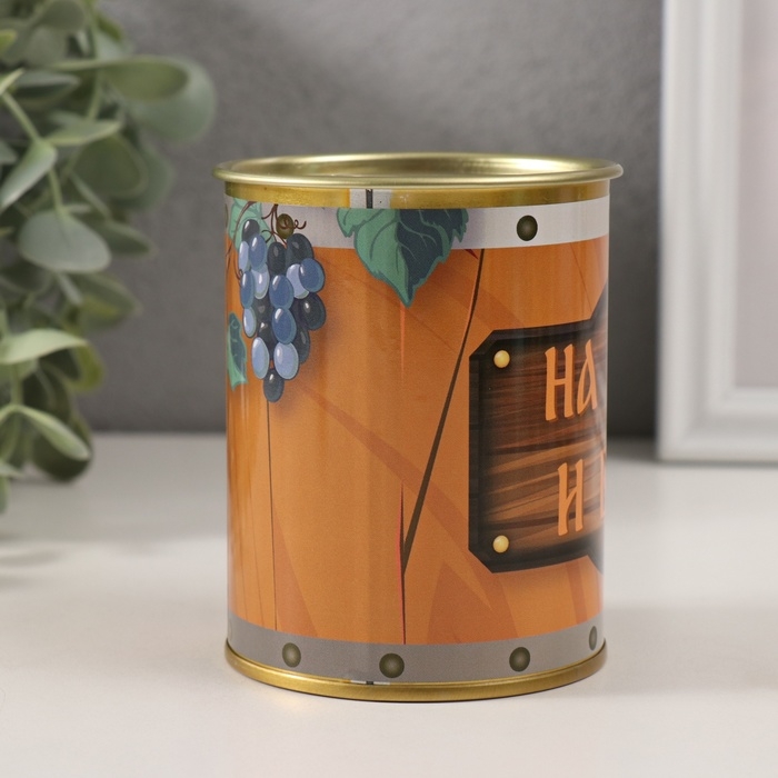 Копилка-банка металл Копилка-банка металл "На мед и вино"