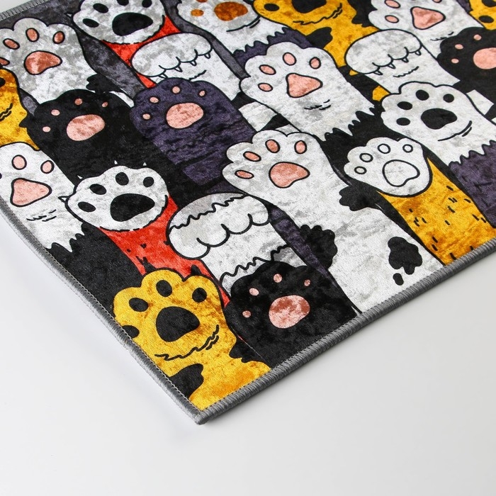 Коврик придверный Коврик придверный "Лапки", 40 х 60 см