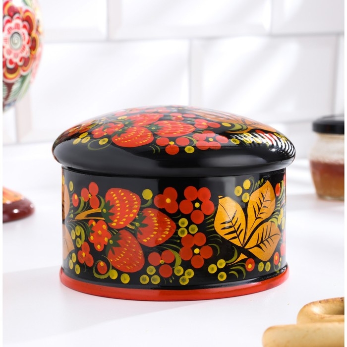 Коробка «Ягодка», большая, 12-13×9-10 см, хохлома Коробка «Ягодка», большая, 12-13×9-10 см, хохлома