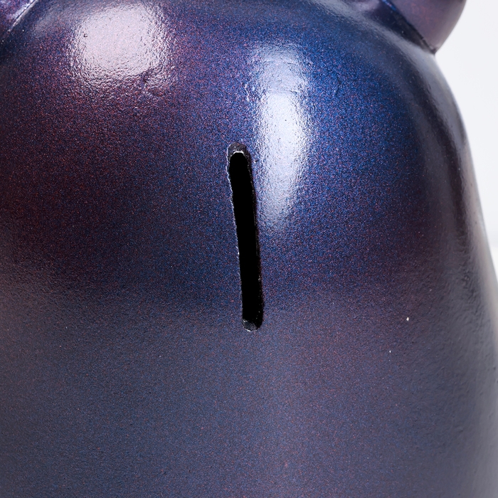 Копилка Копилка "Свинка с короной" синий космос, 17см