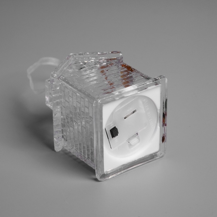 Ёлочная игрушка «Домик», 7 см, от батареек, свечение мульти (RGB) Ёлочная игрушка «Домик», 7 см, от батареек, свечение мульти (RGB)