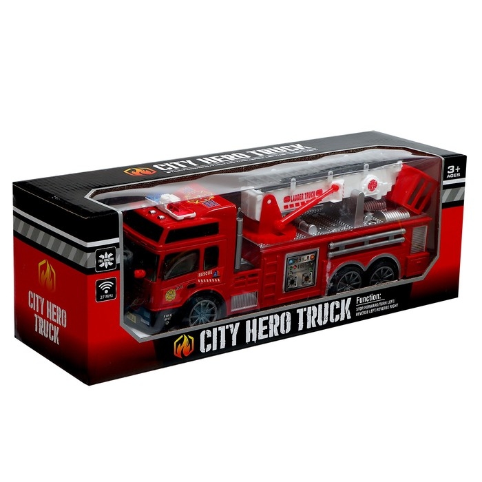 Машина радиоуправляемая «Пожарная», с выдвижной лестницей, работает от батареек Машина радиоуправляемая «Пожарная», с выдвижной лестницей, работает от батареек