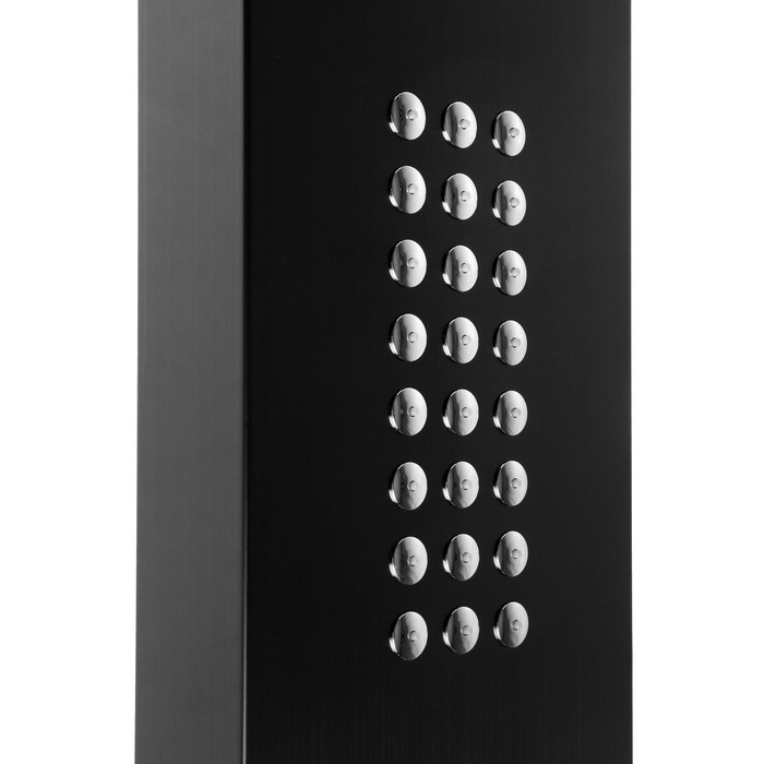 Душевая панель ZEIN B-14, 4-х функциональная, нержавеющая сталь, черный Душевая панель ZEIN B-14, 4-х функциональная, нержавеющая сталь, черный