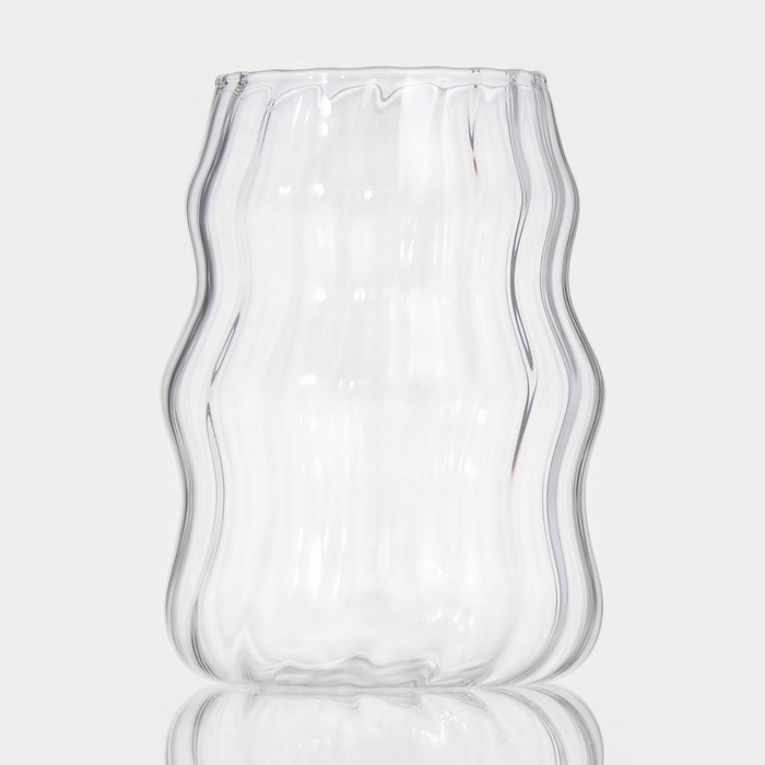 Стаканы «Леон», 500 мл, 9×12 см, набор 2 шт, стекло, прозрачные