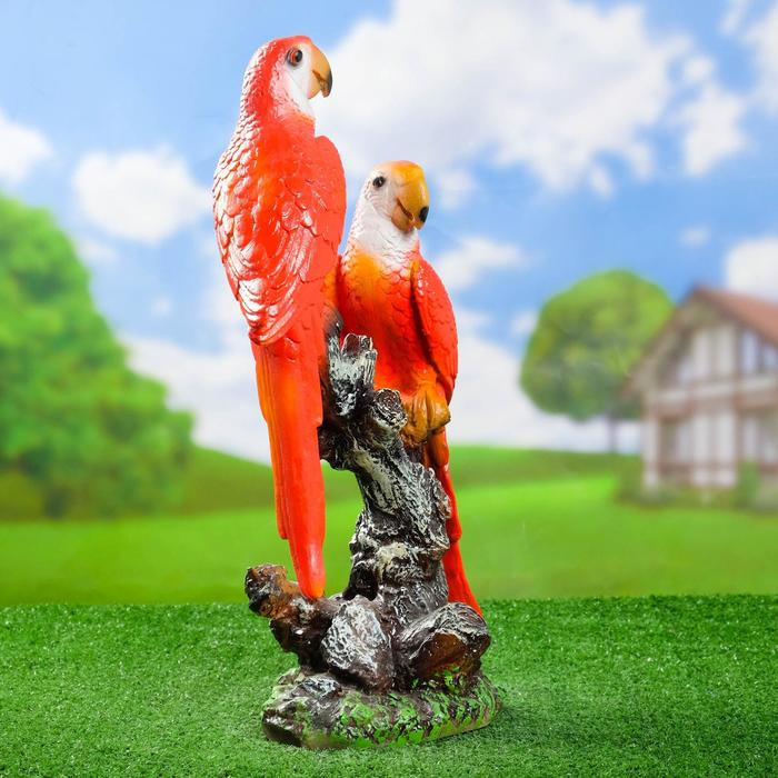 Садовая фигура Садовая фигура "Попугаи средние" 15х32х50см