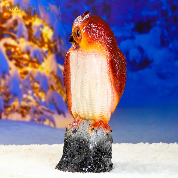 Садовая фигура Садовая фигура "Сова на камне" большая 20х25х55см