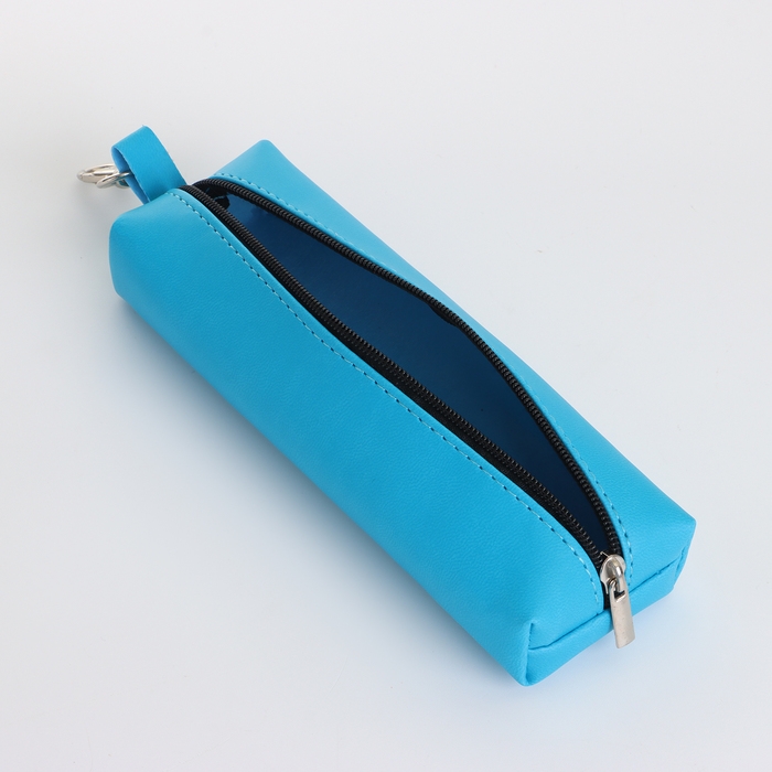 Ключница на молнии, длина 16 см, кольцо, карабин, цвет голубой Ключница на молнии, длина 16 см, кольцо, карабин, цвет голубой