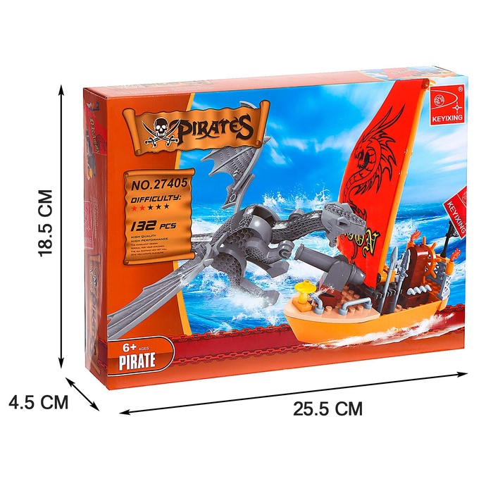 Конструктор «Сражение с драконом», 140 деталей Конструктор «Сражение с драконом», 140 деталей