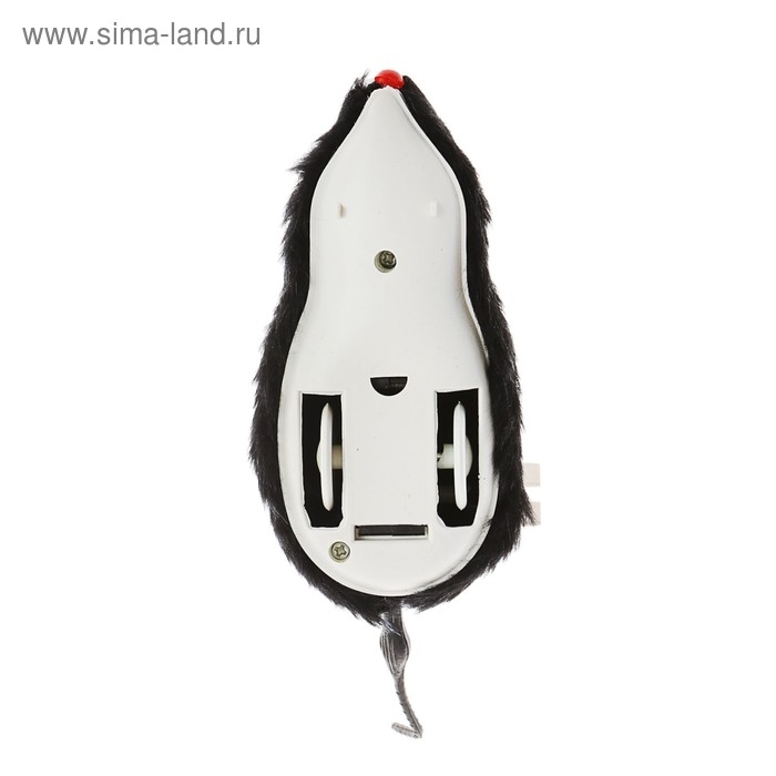 Мышь заводная меховая, 12 см, чёрная Мышь заводная меховая, 12 см, чёрная