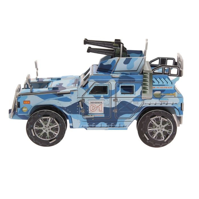 Конструктор 3D «Военный джип», 84 детали Конструктор 3D «Военный джип», 84 детали