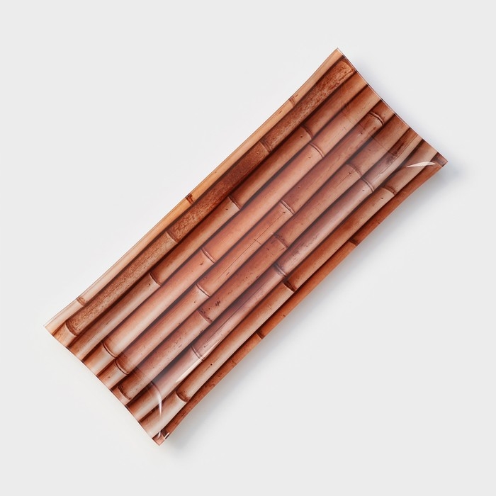 Набор стеклянных блюд «Бамбук золотой», 35,5×14×2 см, 18,5×8,5×1,5 см Набор стеклянных блюд «Бамбук золотой», 35,5×14×2 см, 18,5×8,5×1,5 см