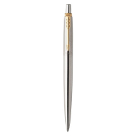 Ручка гелевая Parker Jotter Core K694 Stainless Steel GT, корпус из нержавеющей стали, 0.7 мм, чёрные чернила