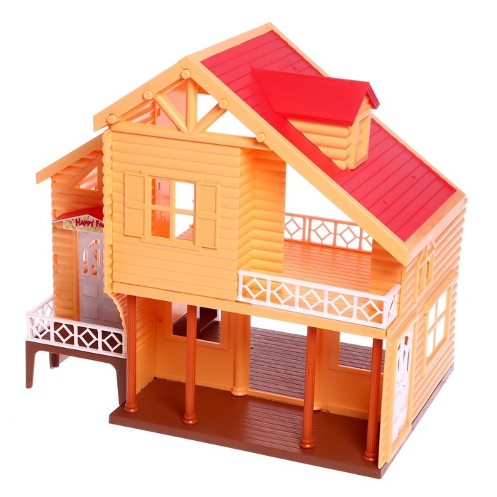 Дом-дача для зверей, с мебелью и аксессуарами Дом-дача для зверей, с мебелью и аксессуарами