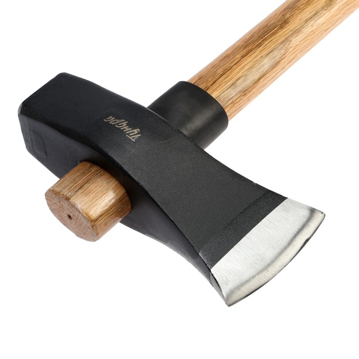 Колун-кувалда кованый ТУНДРА ПРОФИ, обратный всад, рукоятка из бука, с защитой, 3.6 кг Колун-кувалда кованый ТУНДРА ПРОФИ, обратный всад, рукоятка из бука, с защитой, 3.6 кг